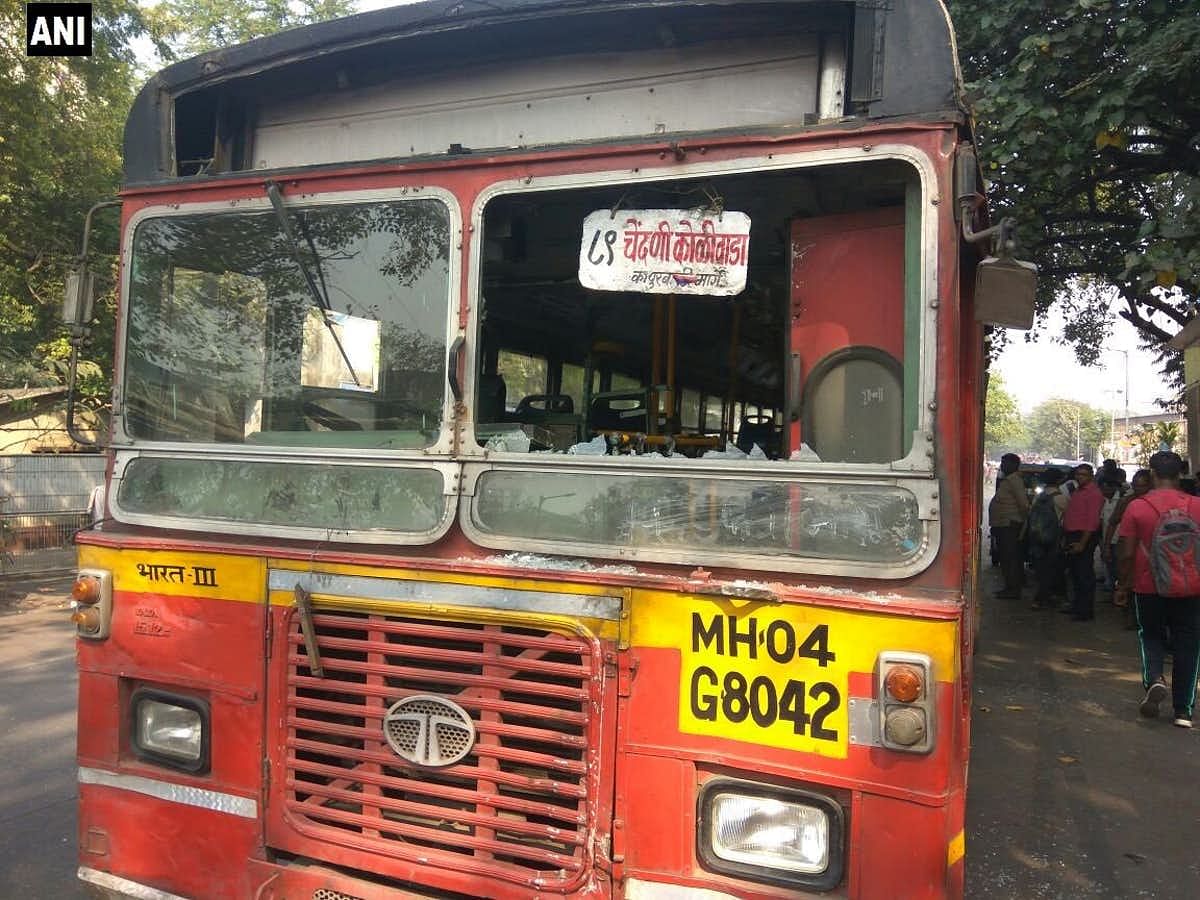 Certain areas in Mumbai were blocked and vehicles vandalised, despite heightened policing. 