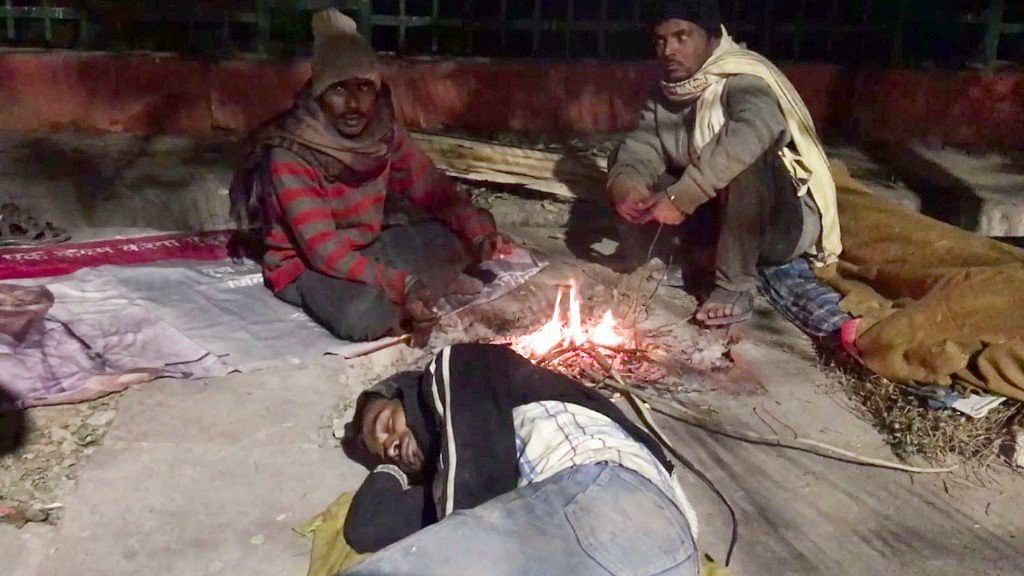 The homeless in Lucknow prefer to stay on streets than night shelters.