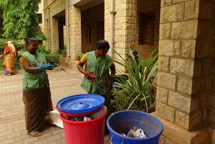 Environmentalists suggest composting as an effective measure to treat waste.