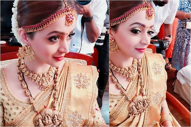 Pictures from Malayalam actor Bhavana’s wedding in Thrissur.