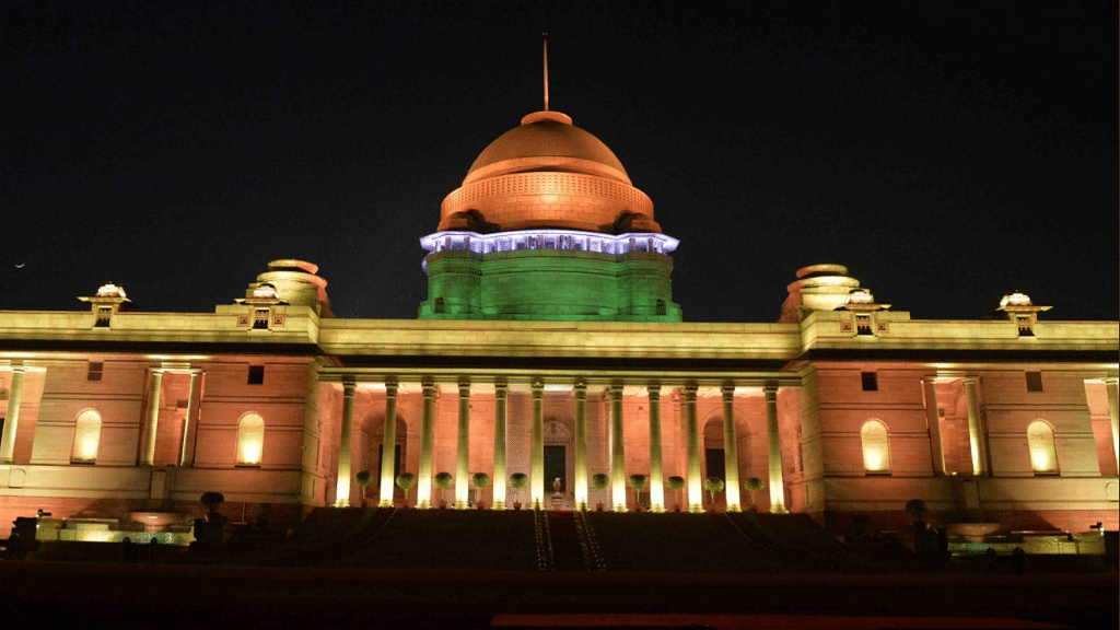 The lights have been fitted in the run-up to Republic Day.