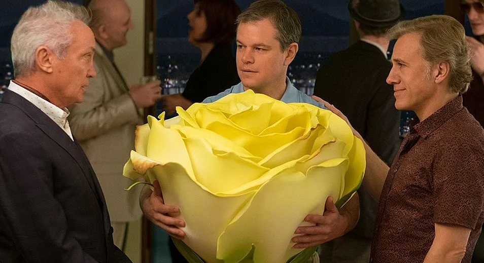 Paul with a rose from the real world. 