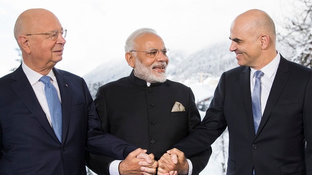 PM Modi in Davos, Switzerland.&nbsp;