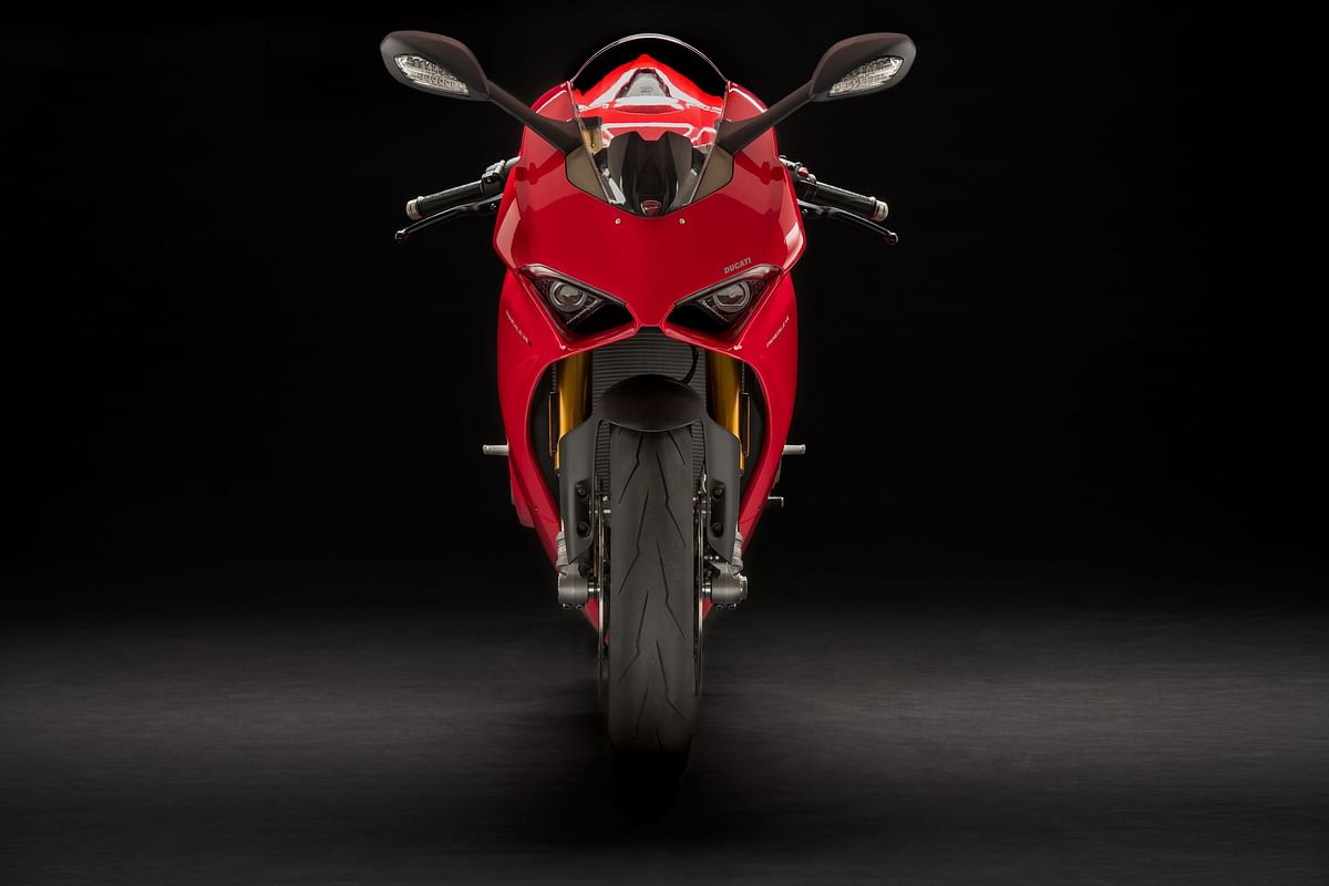 The latest superbike from Ducati is their first to pack a four-cylinder engine. 