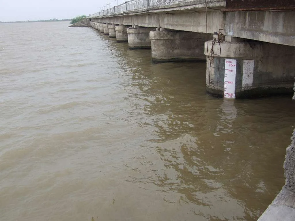 The Narmada river in Saurashtra. 
