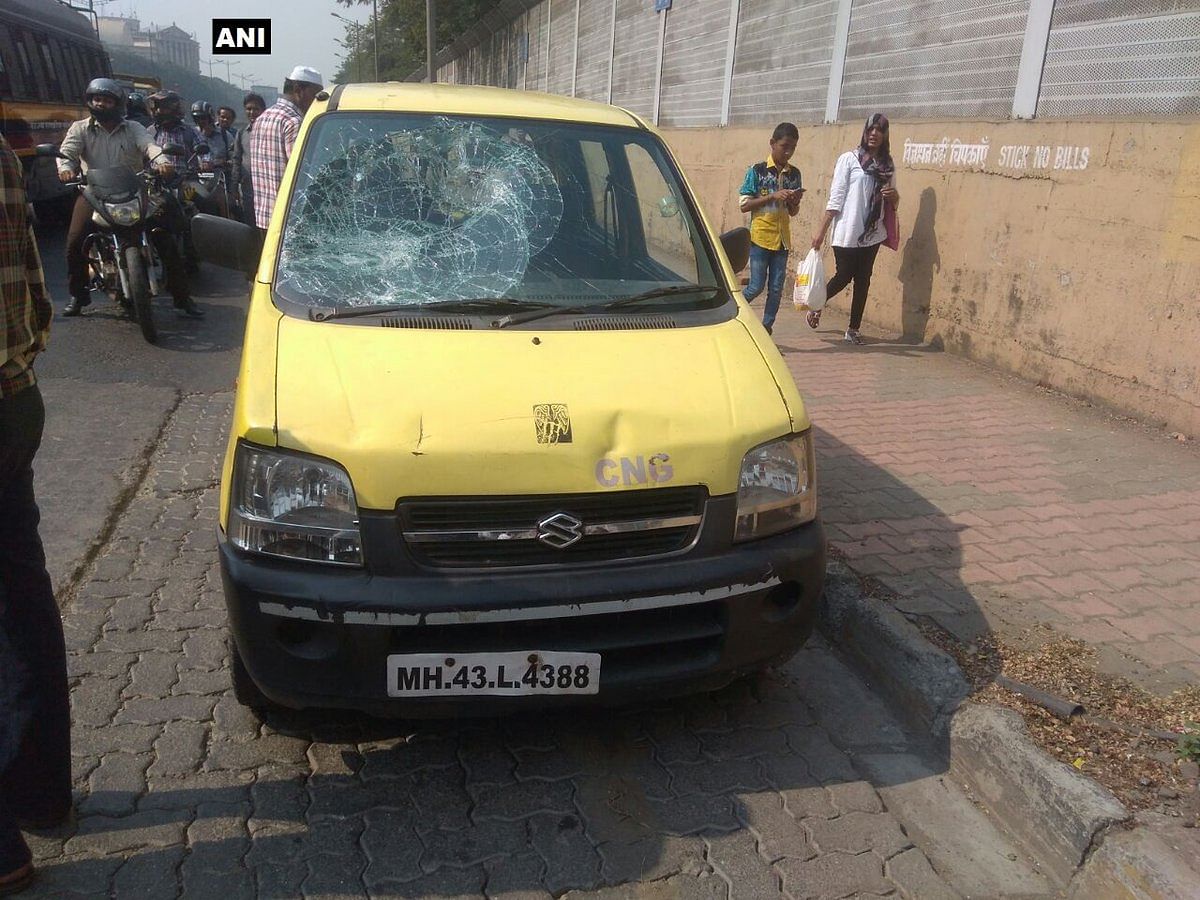 Certain areas in Mumbai were blocked and vehicles vandalised, despite heightened policing. 