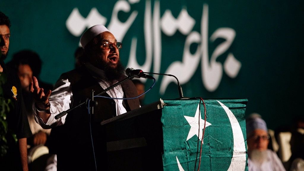 File picture of JuD chief Hafiz Saeed.&nbsp;