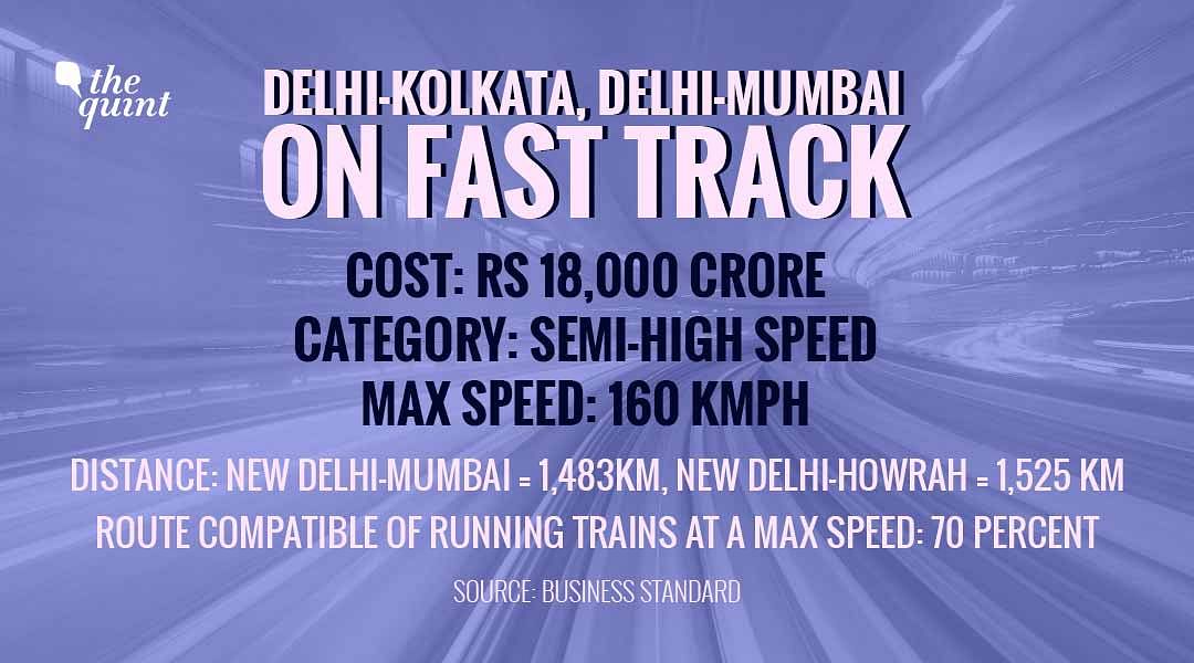 The trains will have a capability of running at 160 km per hour.