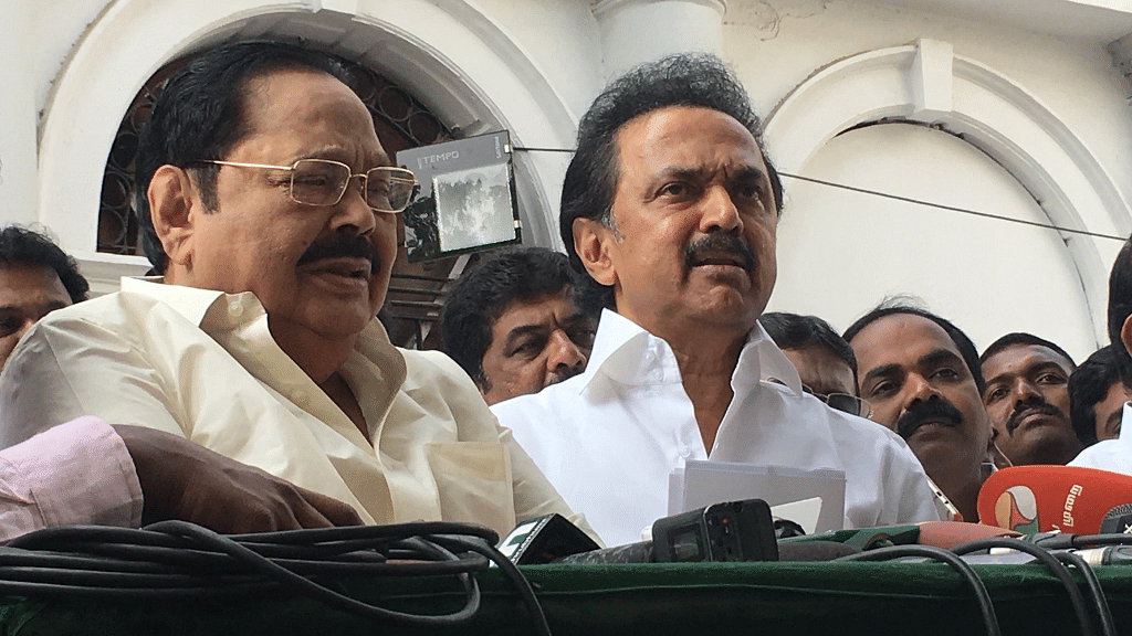 DMK and Congress staged a walk out as the Governor made his first address at the House on 8 January