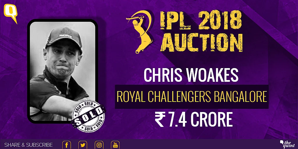 Chris Woakes sold to RCB. 