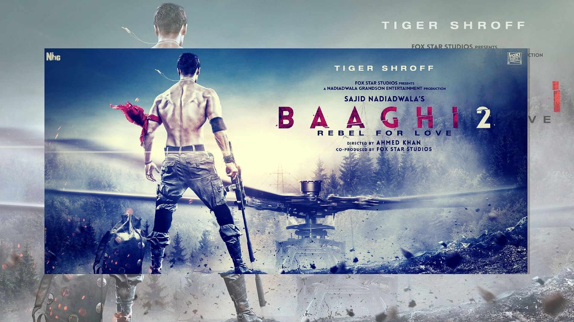 A poster of <i>Baaghi 2</i>.