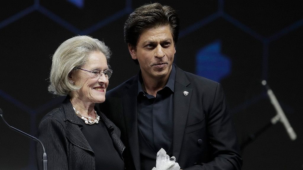 SRK at the 24th Crystal Award in Davos.