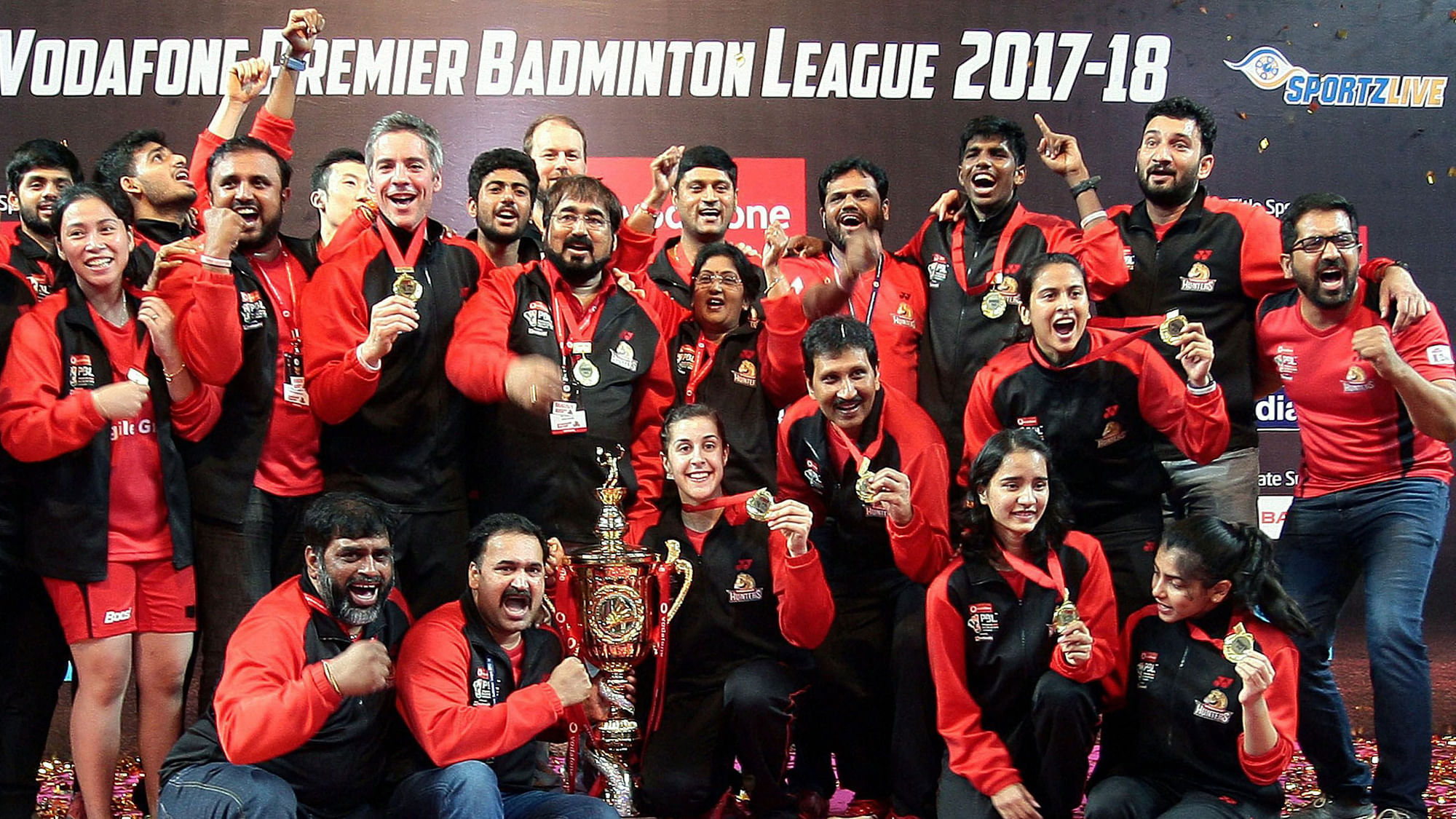 Hyderabad Hunters claimed their maiden Premier Badminton League (PBL) title.