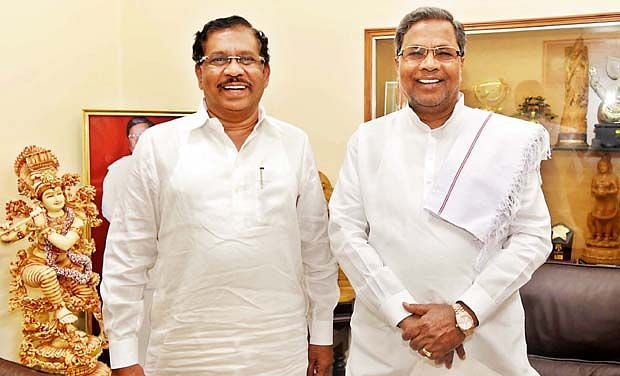 Newly inducted K’taka ministers were assigned portfolios on Friday. Parameshwara lost the coveted Home Ministry.