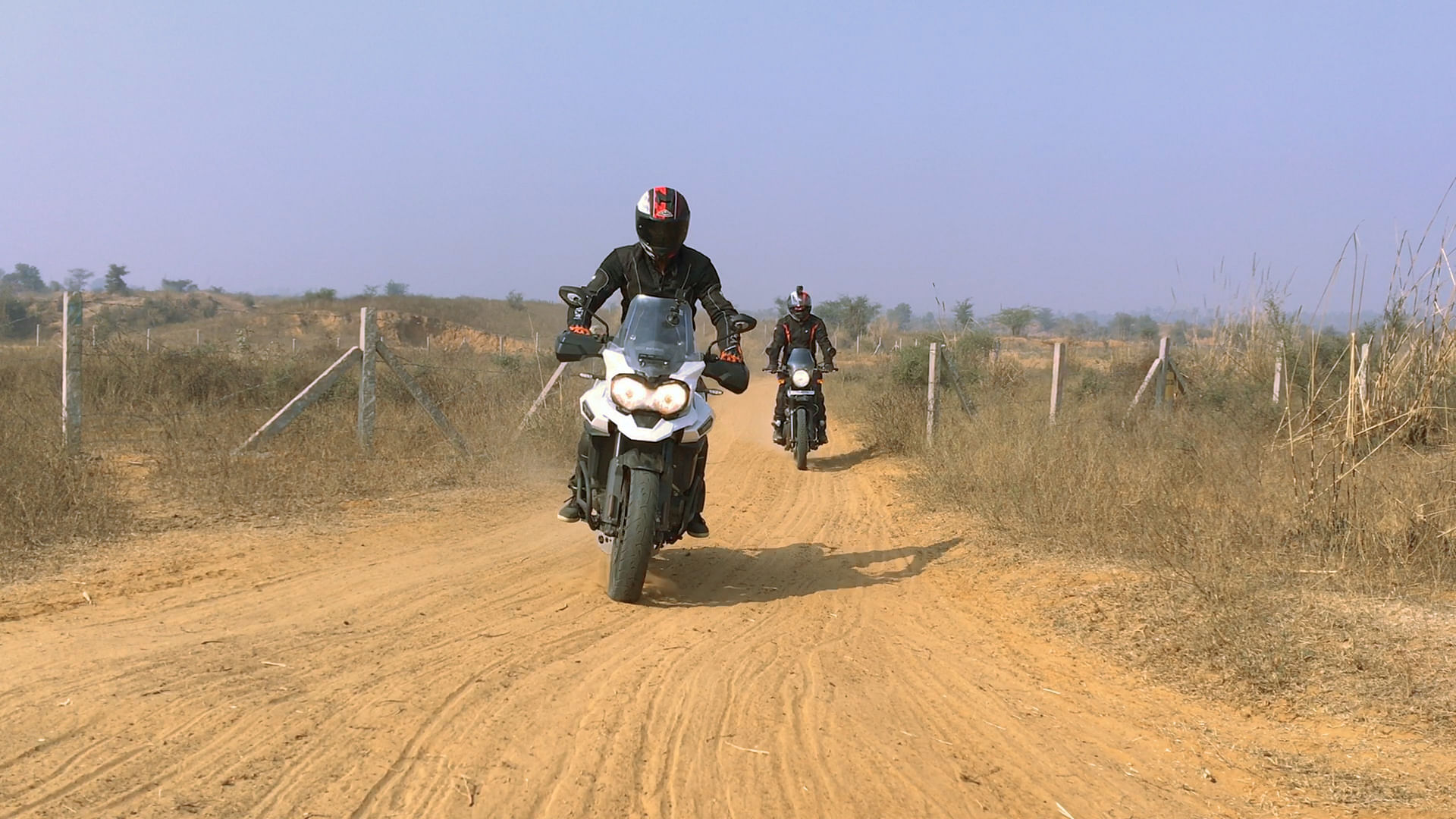 Off-road adventure with the Triumph Tiger Explorer XCx (left) and Royal Enfield Himalayan
