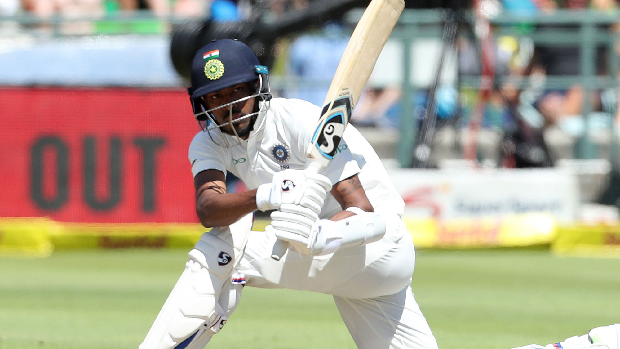 India’s Hardik Pandya scored 93 runs off 95 balls on Day 2 of the first Test against South Africa.