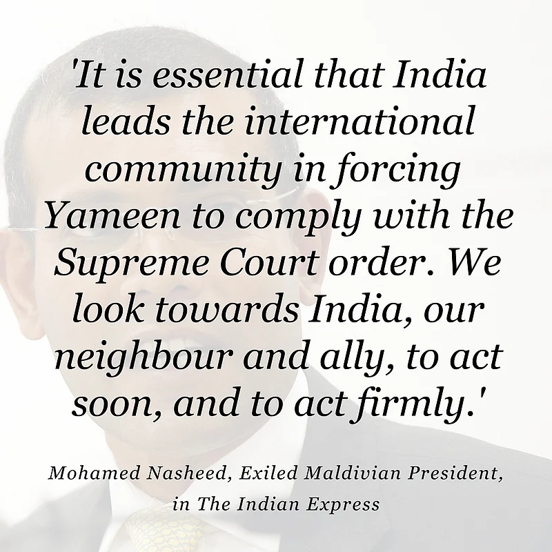 ‘Maldives Being Sold to China’: Ex-Prez Nasheed Urges India to Act