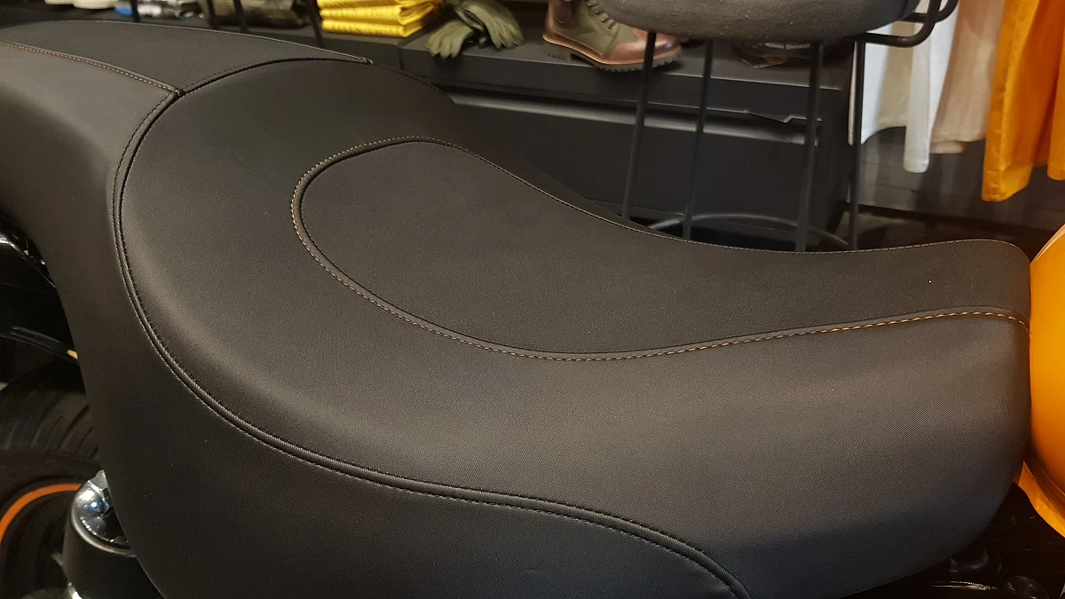 Plush leather seating will please riders. 