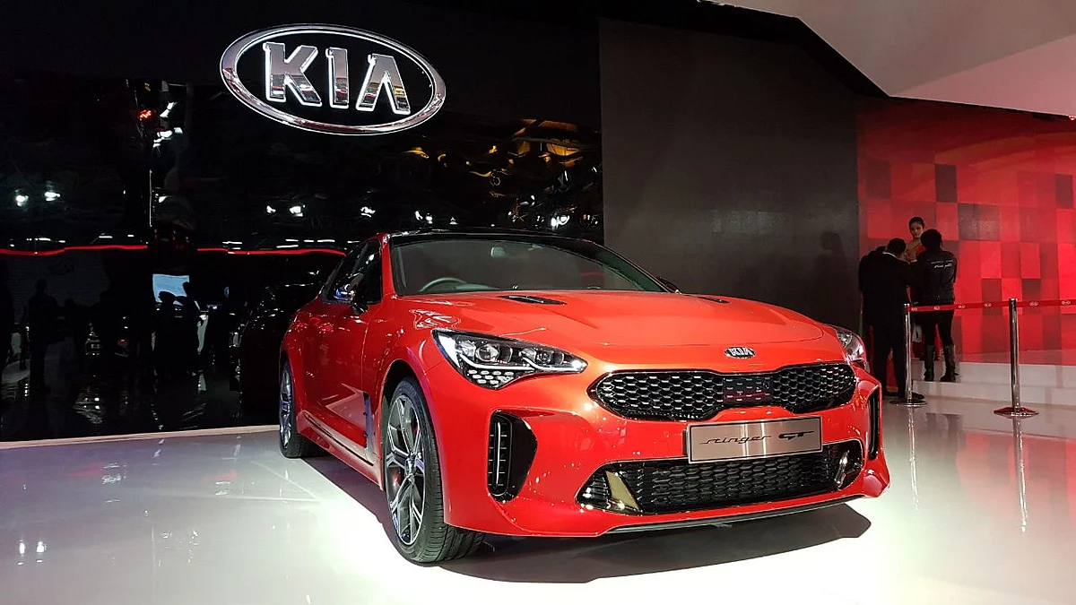 KIA Stinger GT at the Auto Expo