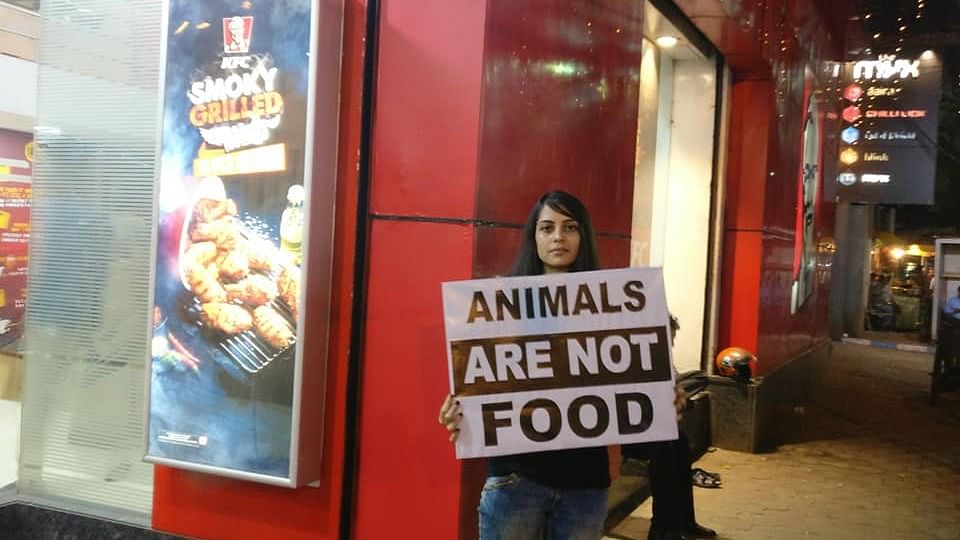 Protest Outside KFC Pits Vegans Against Meat Lovers on Facebook