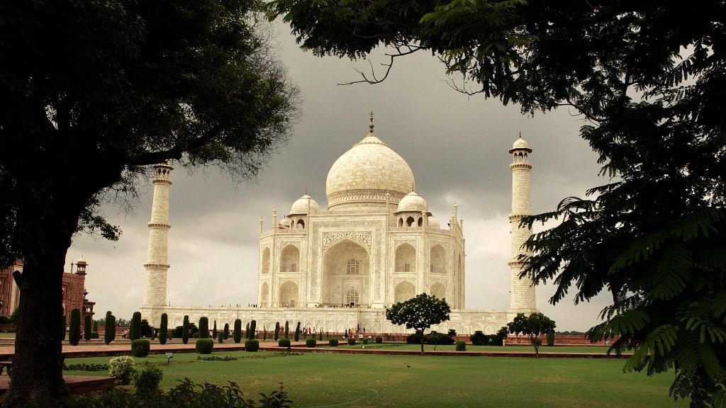 Taj Mahal, located in Agra in Uttar Pradesh, is one of the most popular tourist sites in India.