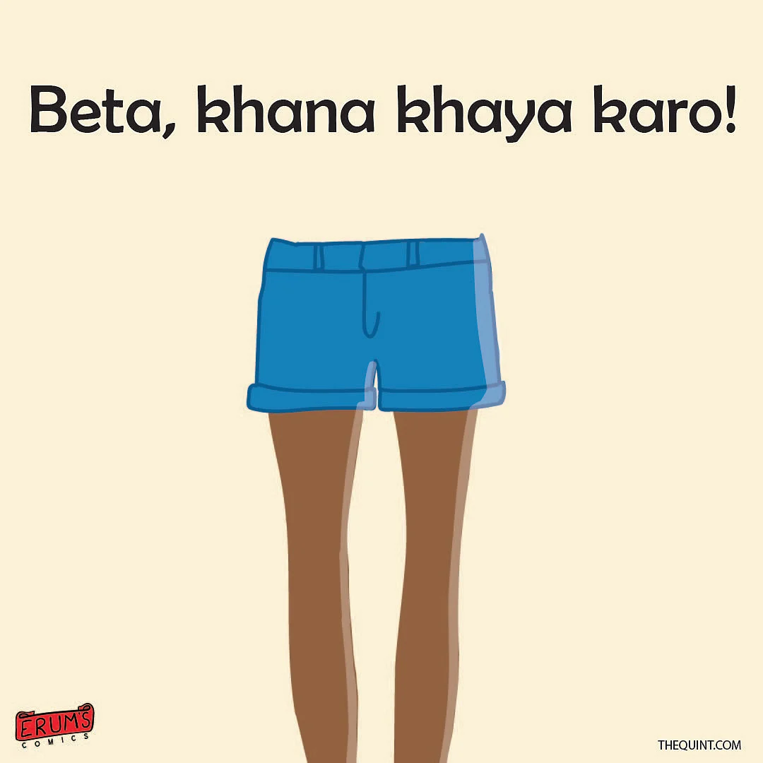 Erum’s Comics: Indian Moms vs Denim Shorts