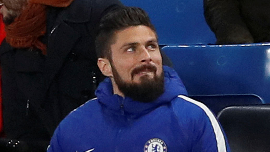 Olivier Giroud moved to Chelsea from Arsenal in January.&nbsp;