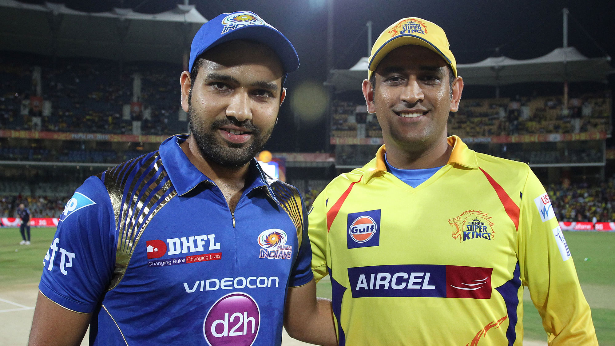 File photo of Rohit Sharma and MS Dhoni.