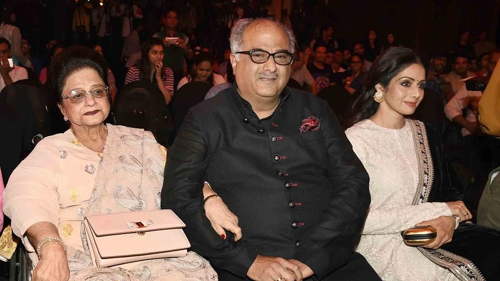 Boney Kapoor was by Sridevi’s side when she passed away.