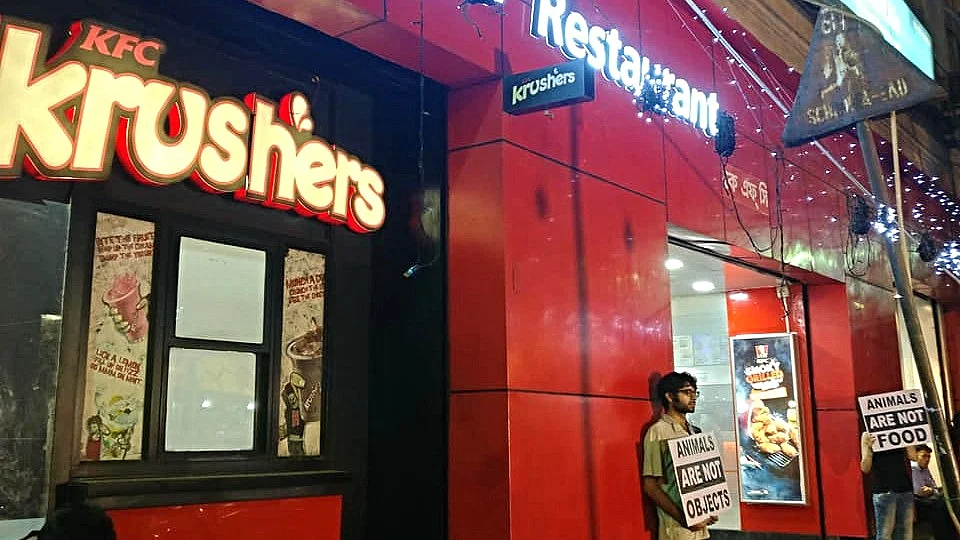Protest Outside KFC Pits Vegans Against Meat Lovers on Facebook