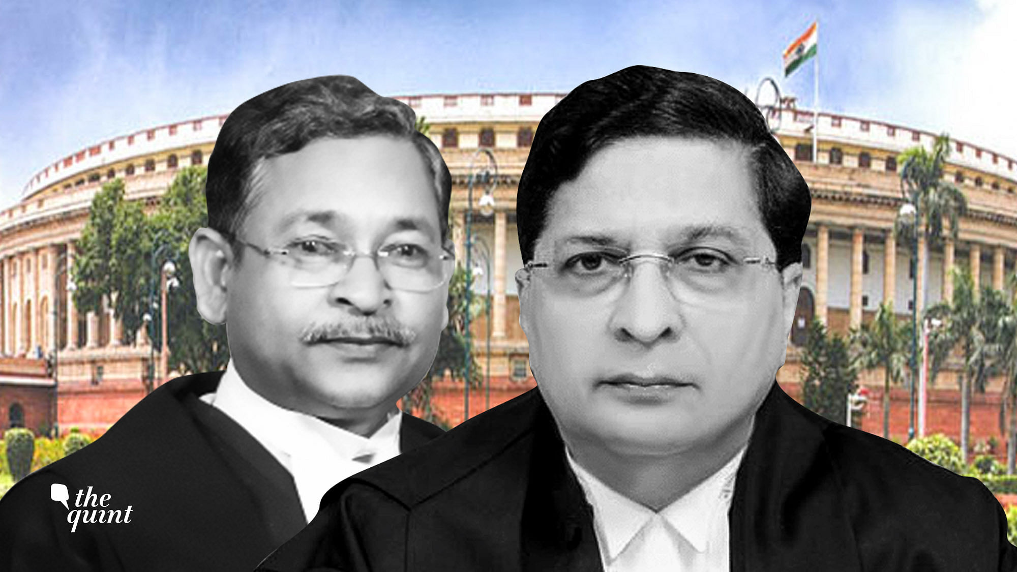 Chief Justice of India Dipak Misra (right) has recommended the removal of Allahabad High Court Justice Narayan Shukla (left), but impeachment by Parliament is the only effective option.