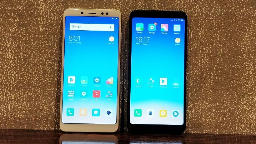 Redmi Note 5 Pro (left) &amp; Redmi Note 5 (right).