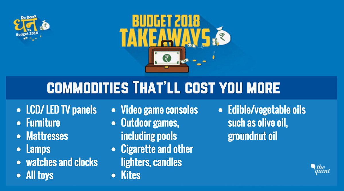 Here is a look at how Jaitley’s Budget will affect consumers in 2018-19.
