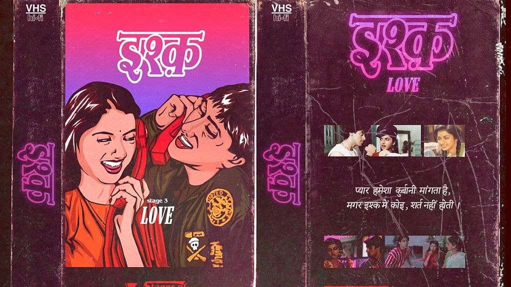 Saksham Verma illustrates stages of love inspired by Bollywood scenes.