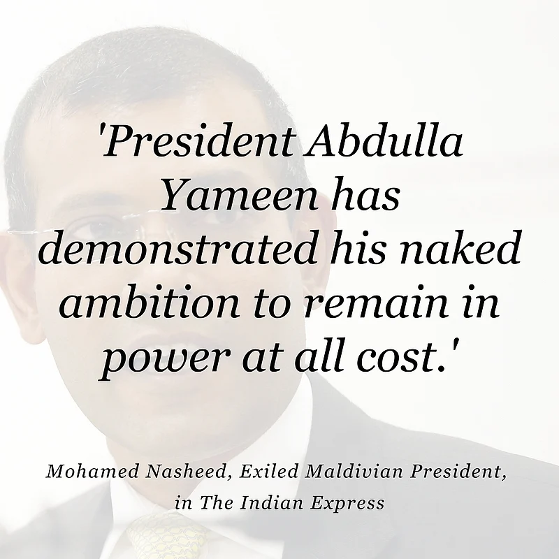 ‘Maldives Being Sold to China’: Ex-Prez Nasheed Urges India to Act