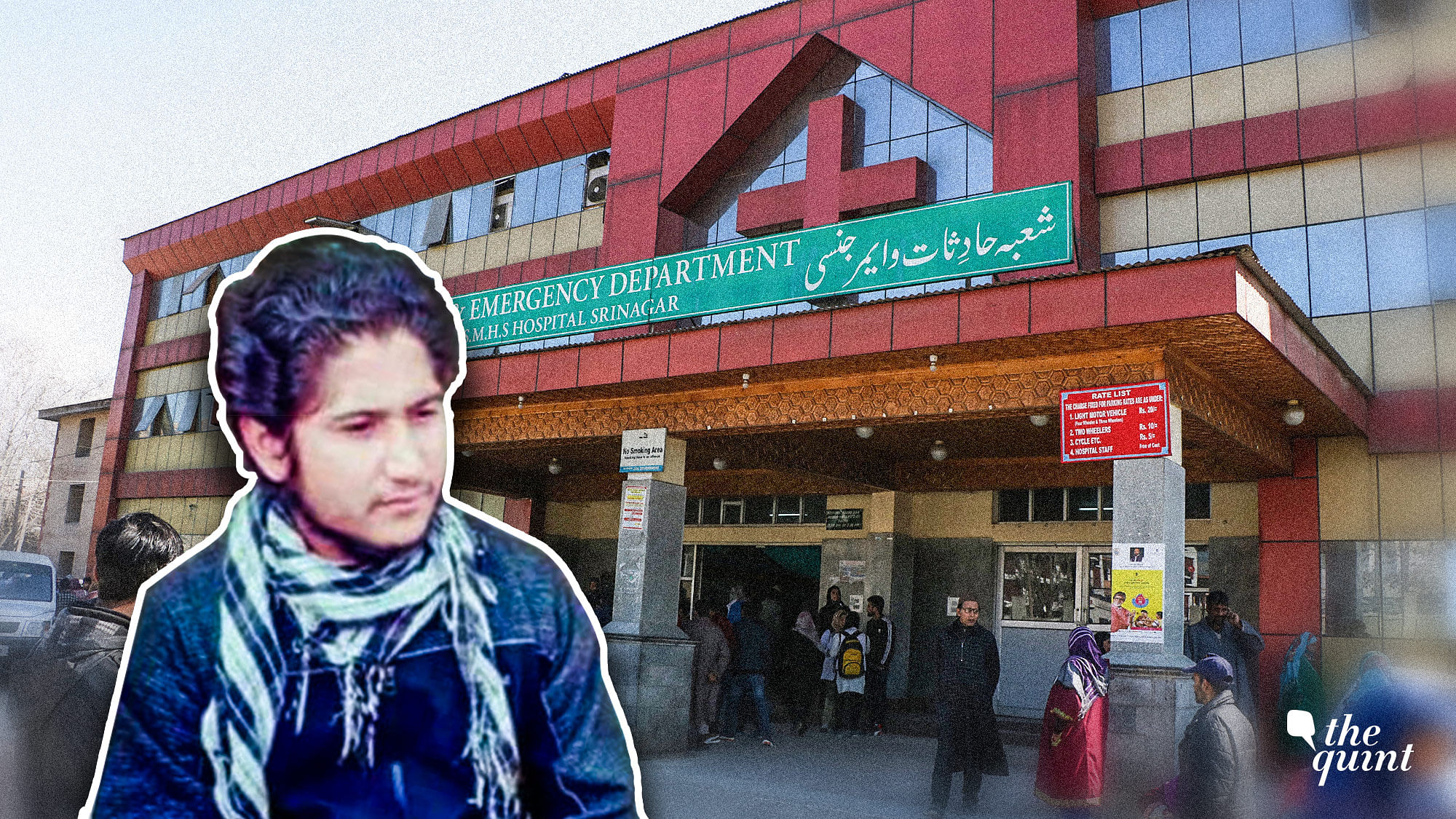 Image of LeT Commander Naveed and the SMHS Hospital in Srinagar used for representational purposes.&nbsp;