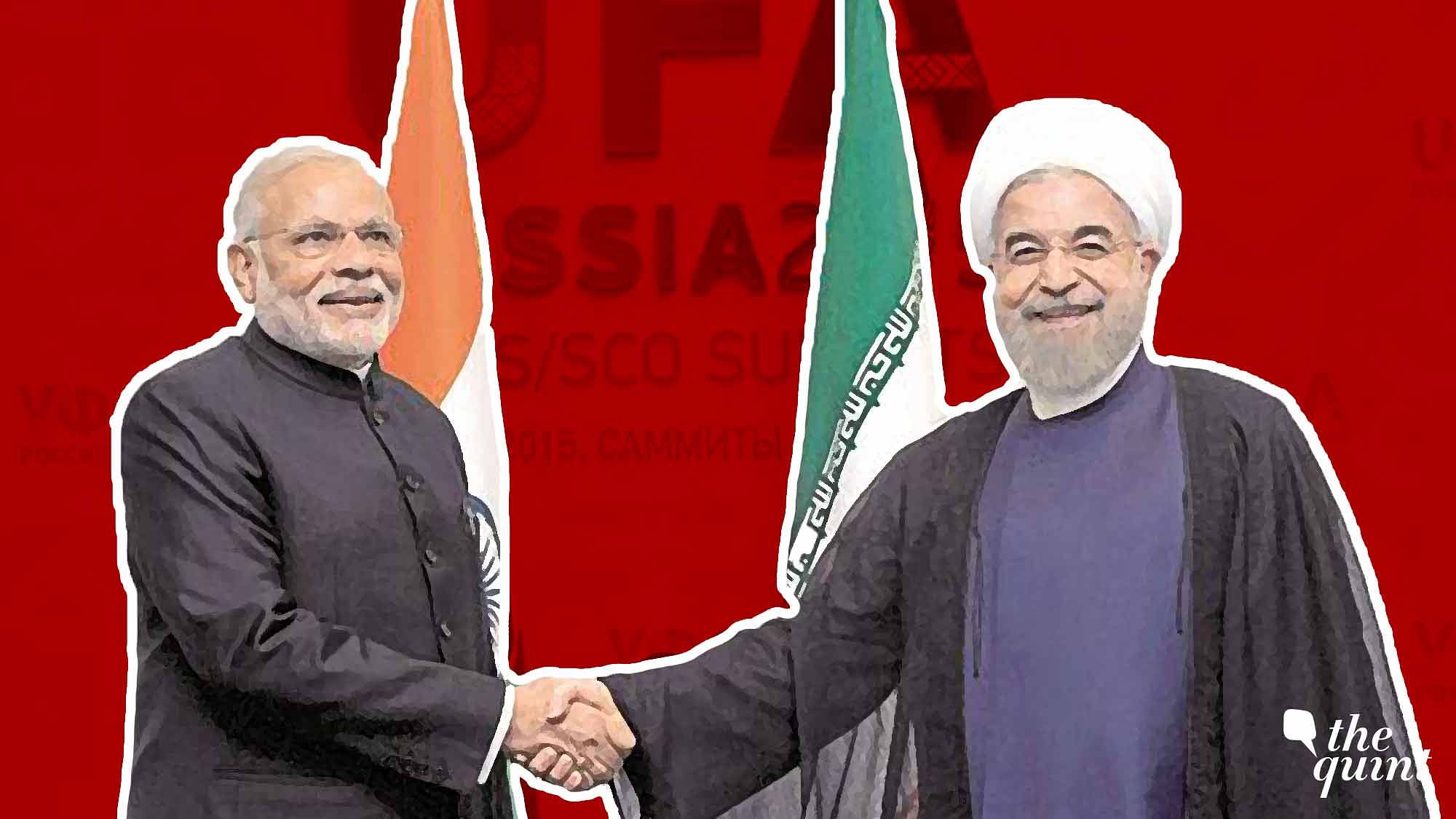 Prime Minister Narendra Modi and Iranian President Hassan Rouhani.