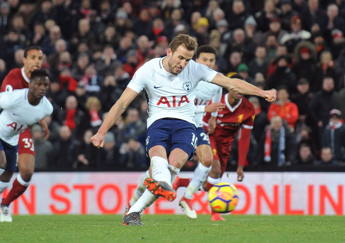 Harry Kane reached the milestone in 141 games in England’s top division, second only to Shearer, who took 124 games.