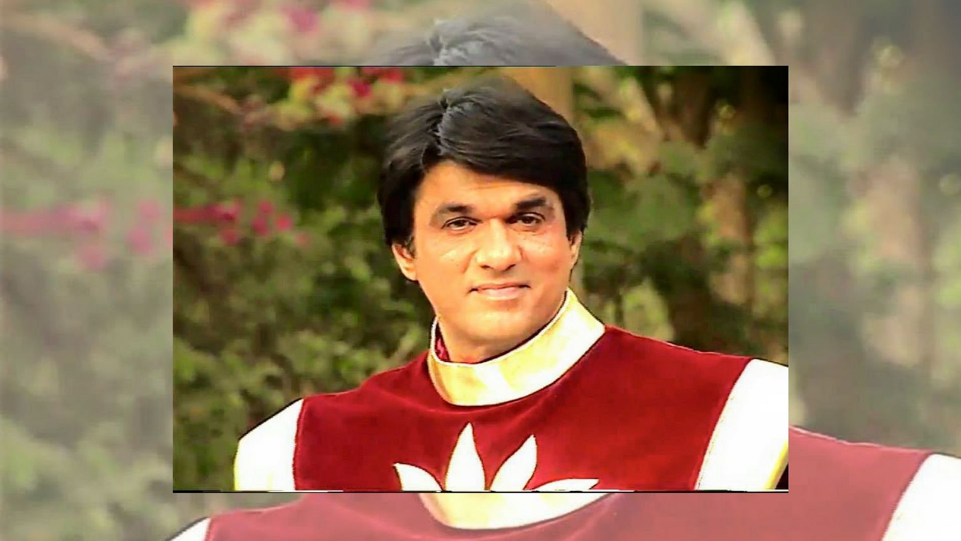 Mukesh Khanna in and as <i>Shaktimaan</i>.