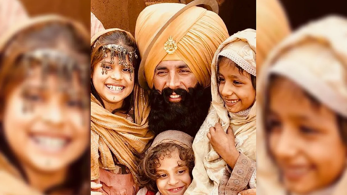 Akshay Kumar on the sets of Battle of Saragarhi. 
