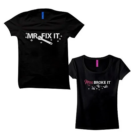 Fix it Broke it ‘Couple’ Tees