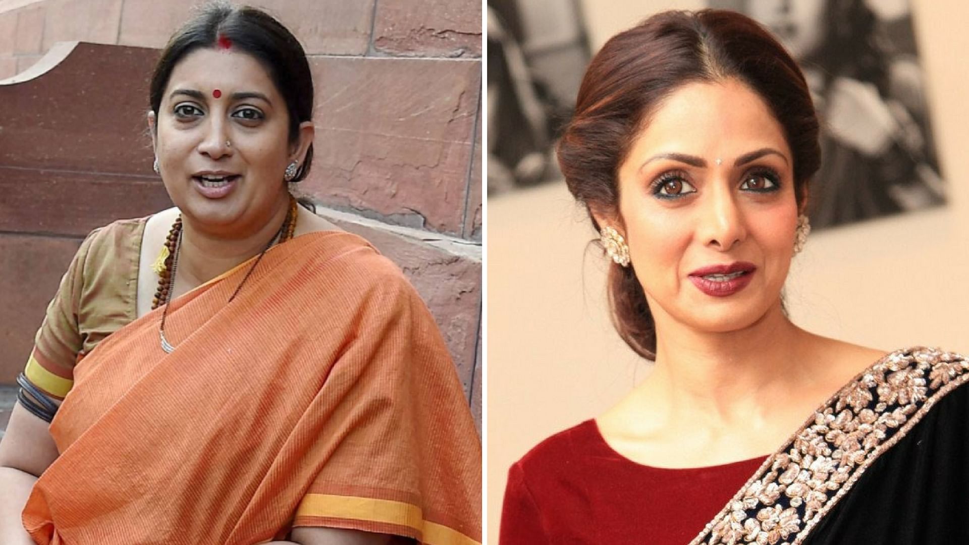 Smriti Irani described Sridevi as the first female superstar of the Indian film industry, who shouldered many ‘90s blockbusters alone.