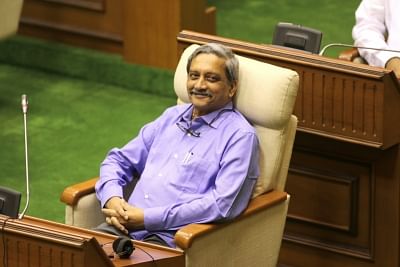 Panaji: Goa Chief Minister Manohar Parrikar during the Budget Session of state assembly in Panaji on Feb 22, 2018. (Photo: IANS)