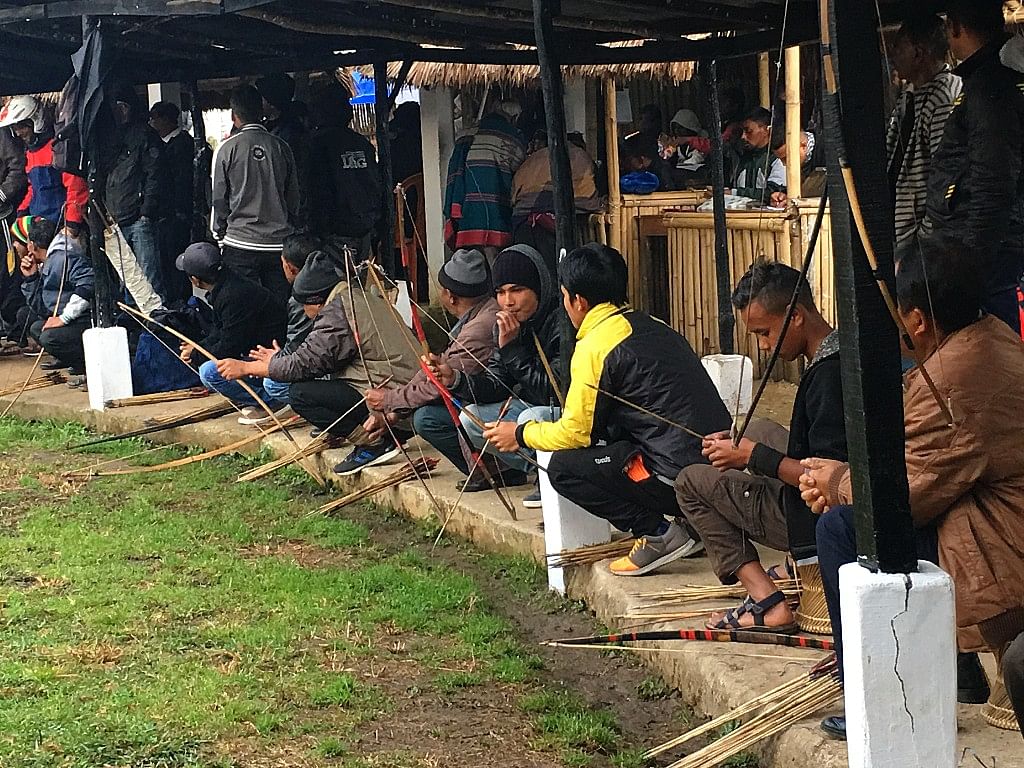 Betting on archery games is big in Shillong. 