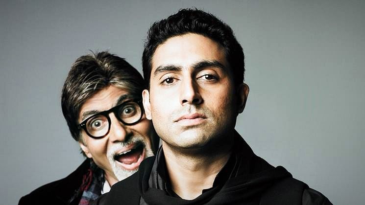 Abhishek Bachchan’s heartfelt message for Amitabh on completing 50 years in the industry.&nbsp;