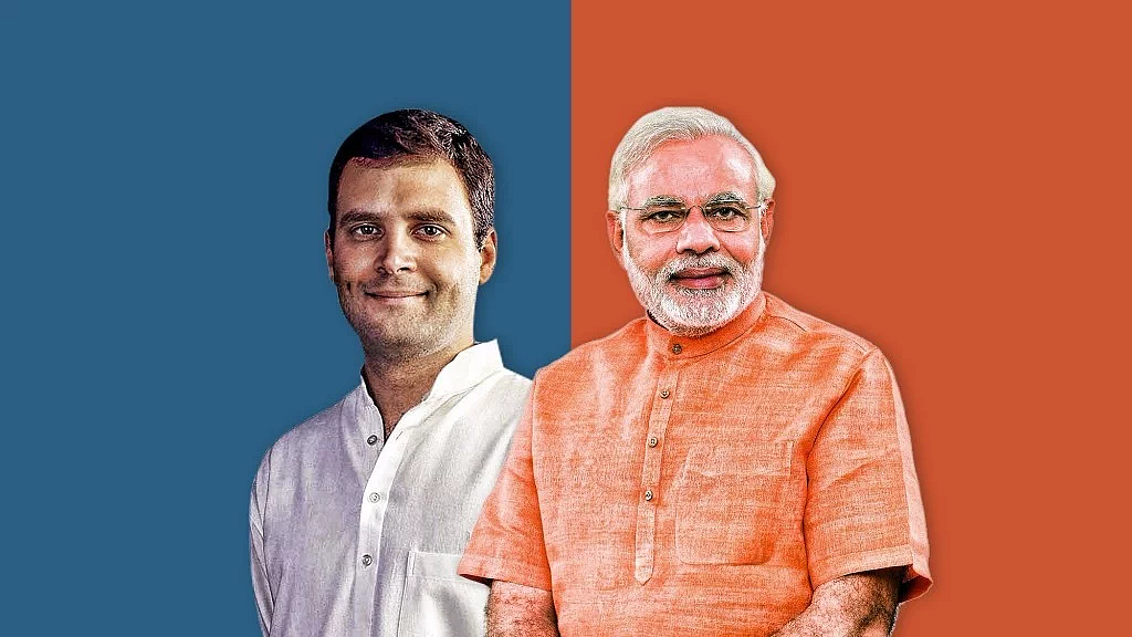 PM Modi and Congress President Rahul Gandhi. 