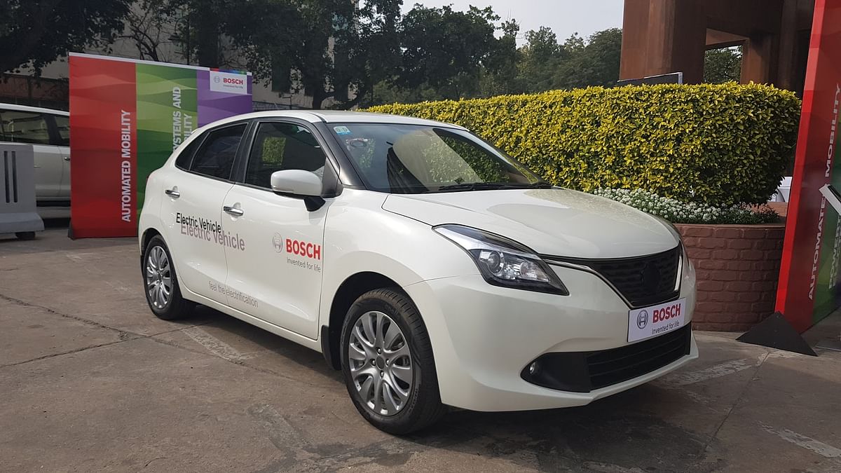We Drive a Bosch Electric-Powered Maruti Baleno Ahead of Auto Expo