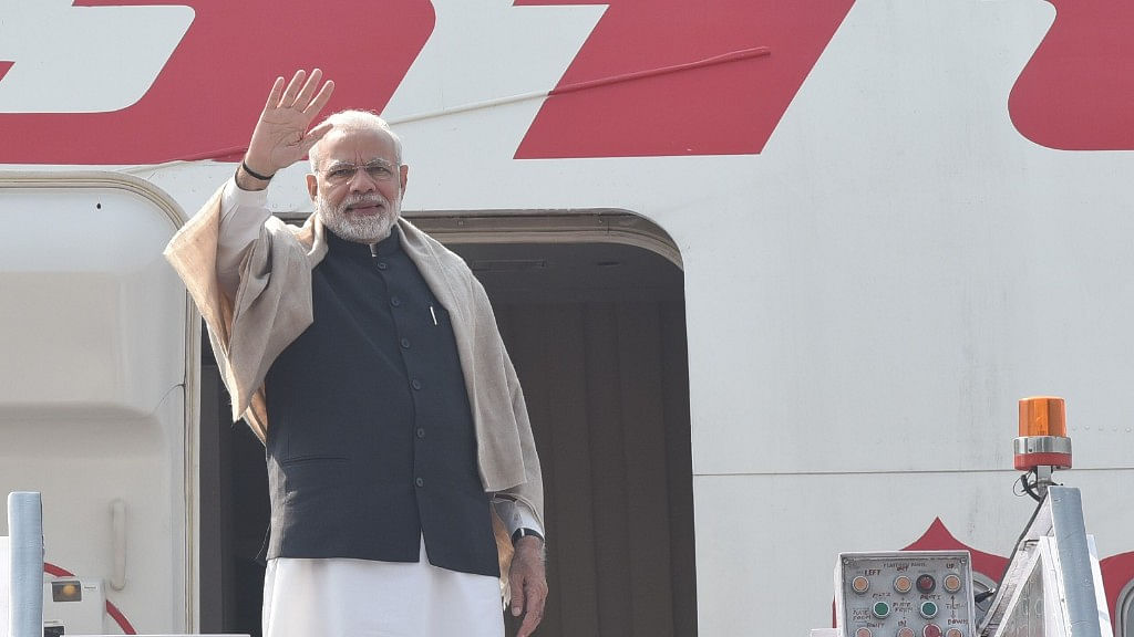 PM Narendra Modi embarks on his journey to Palestine, UAE and Oman.