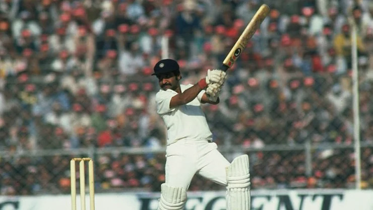 Vishy en route to his 97 against West Indies in Madras in 1974-75.