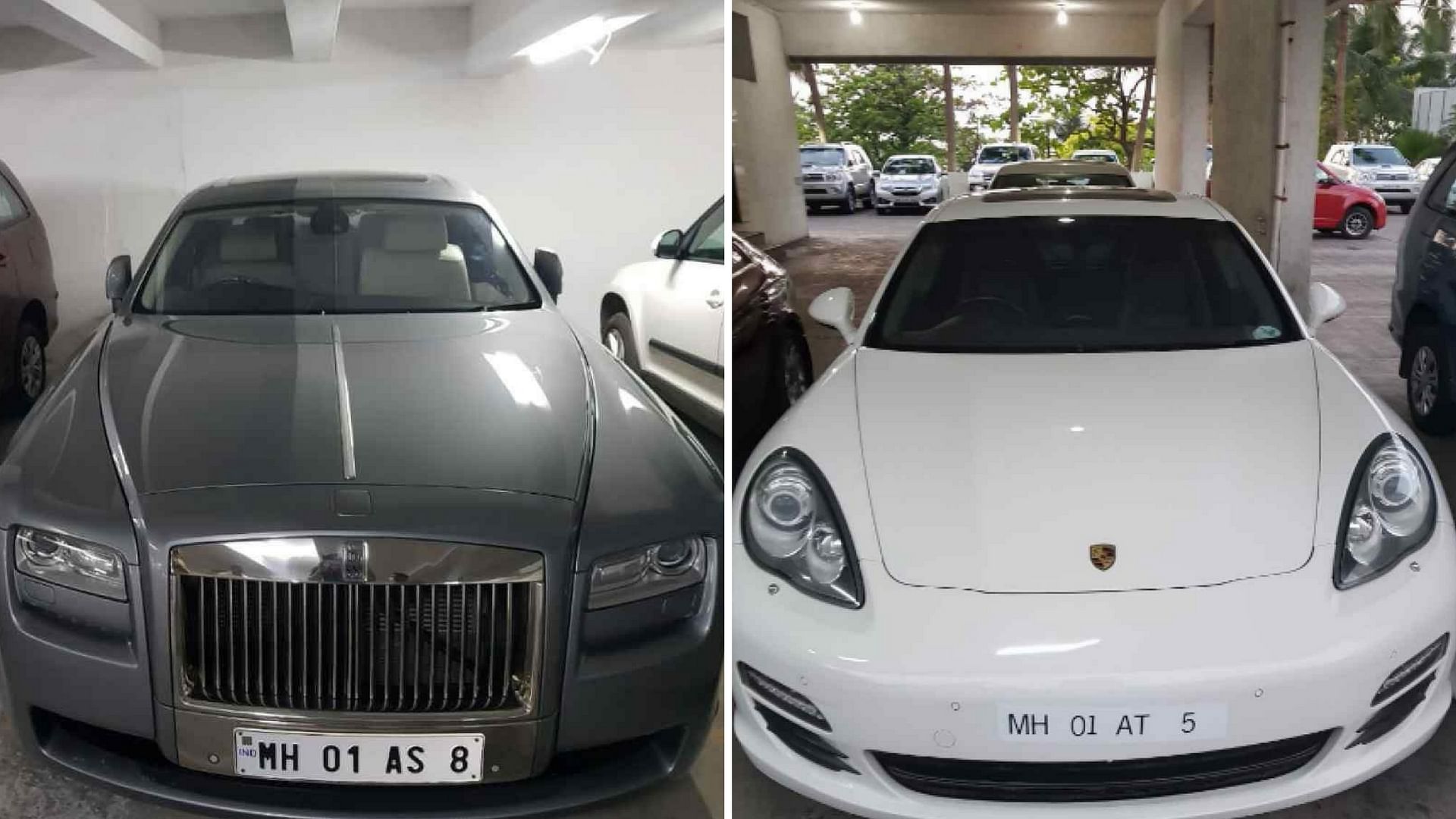 Cars seized by the Enforcement Directorate.